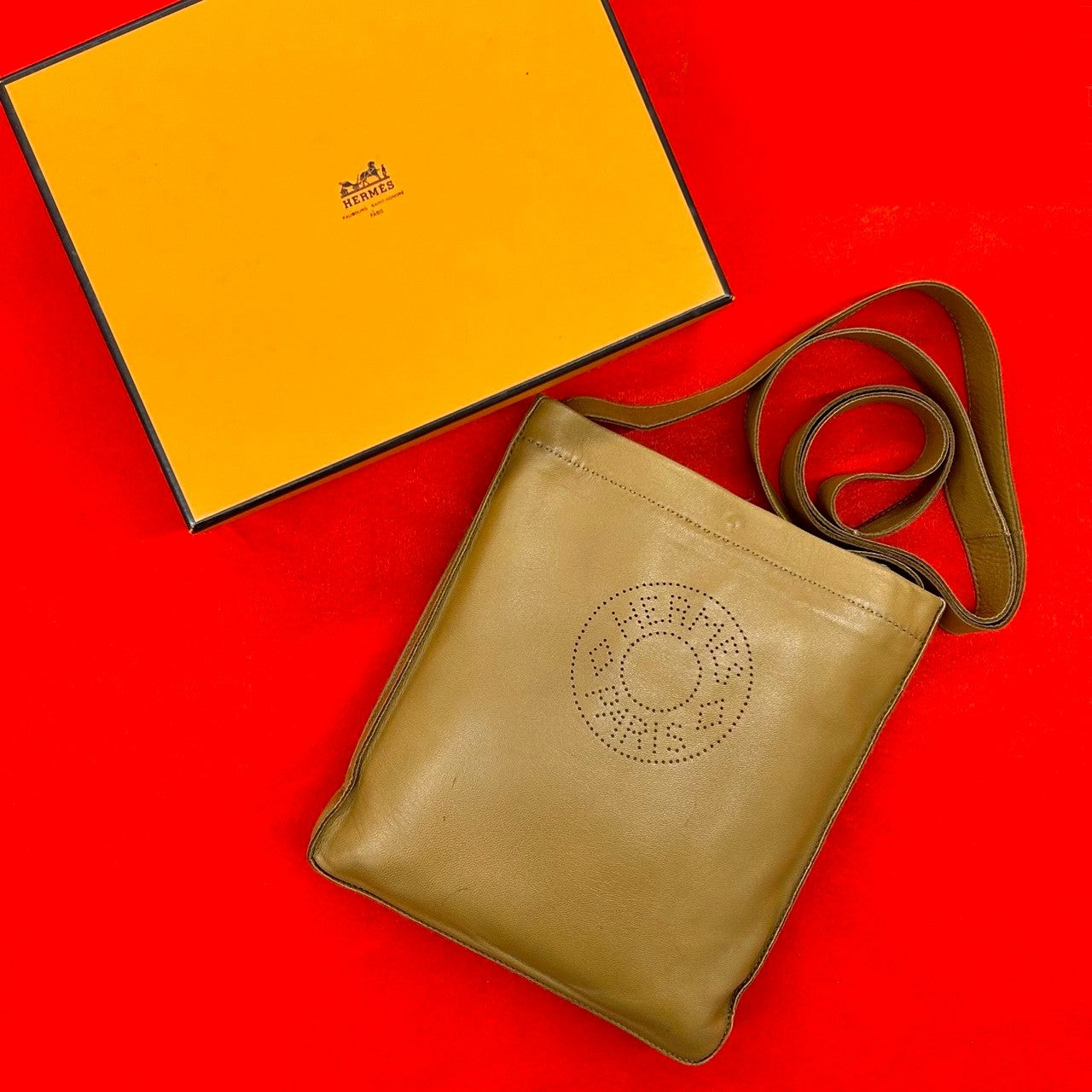 HERMES エルメス クルードセル ショルダーバッグ アニョーミロ