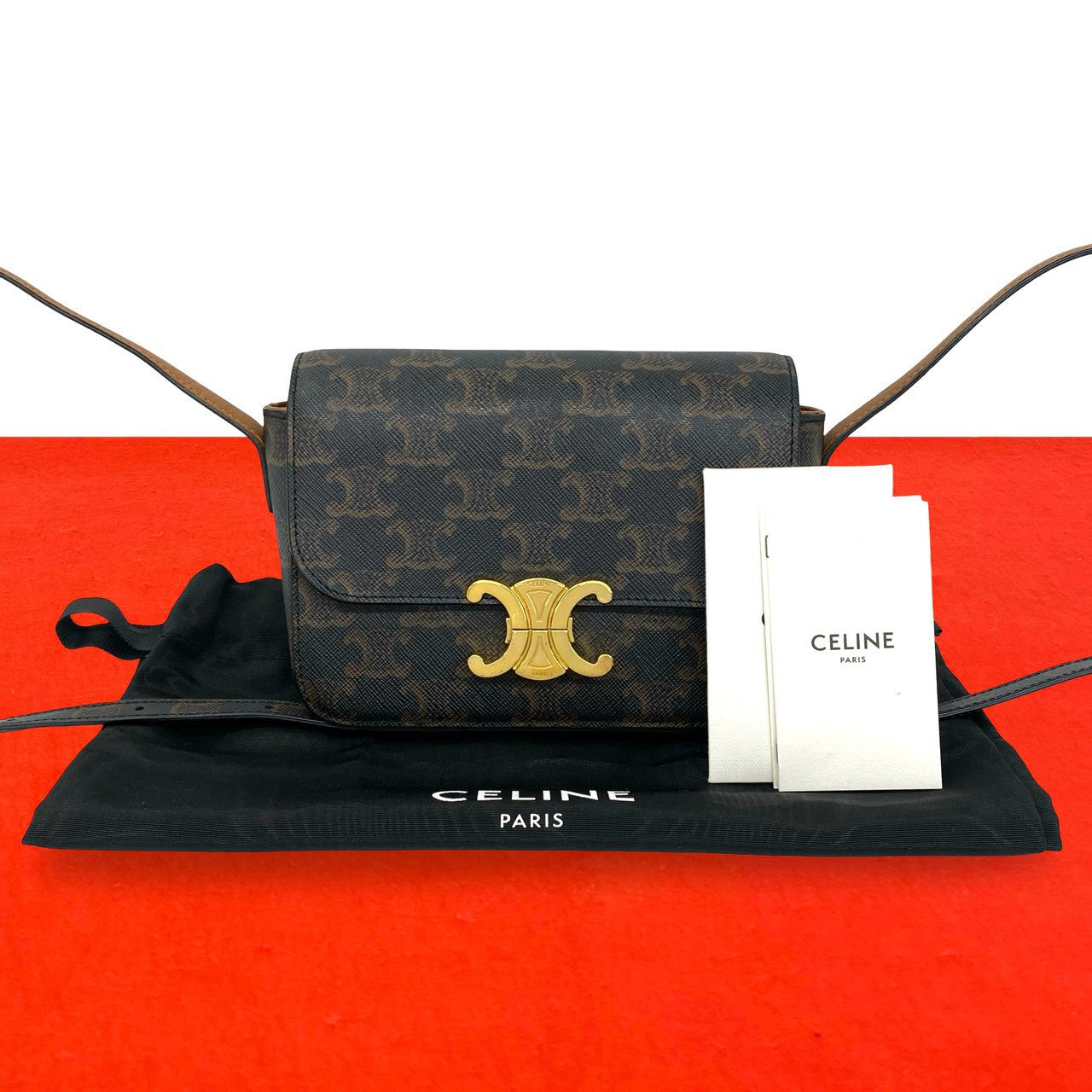 CELINE セリーヌ トリオンフ ミニショルダー ショルダーバッグ