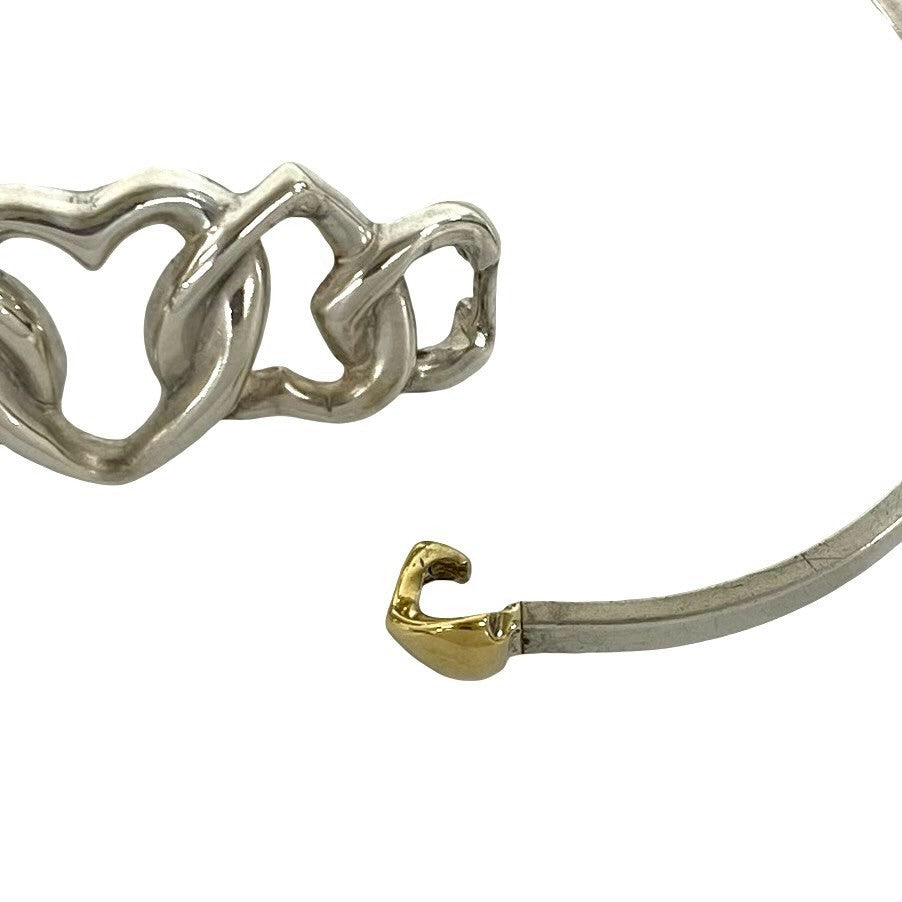 TIFFANY&Co. ティファニー (Vintage) トリプル ハートコンビ バングル ブレスレット 4