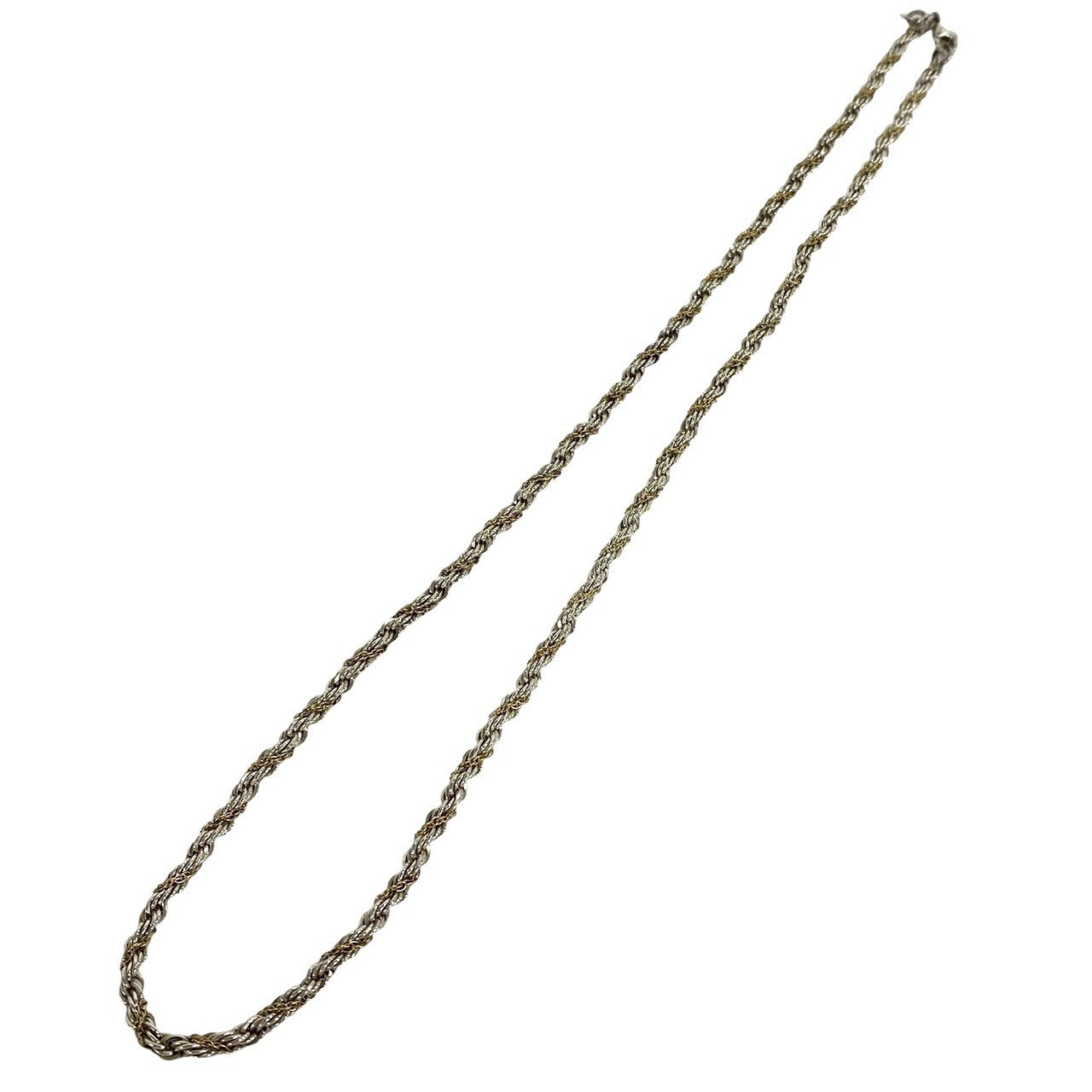 TIFFANY&Co. ティファニー (Vintage) ツイストロープ チェーン ネックレス 925 K18 750YG 5