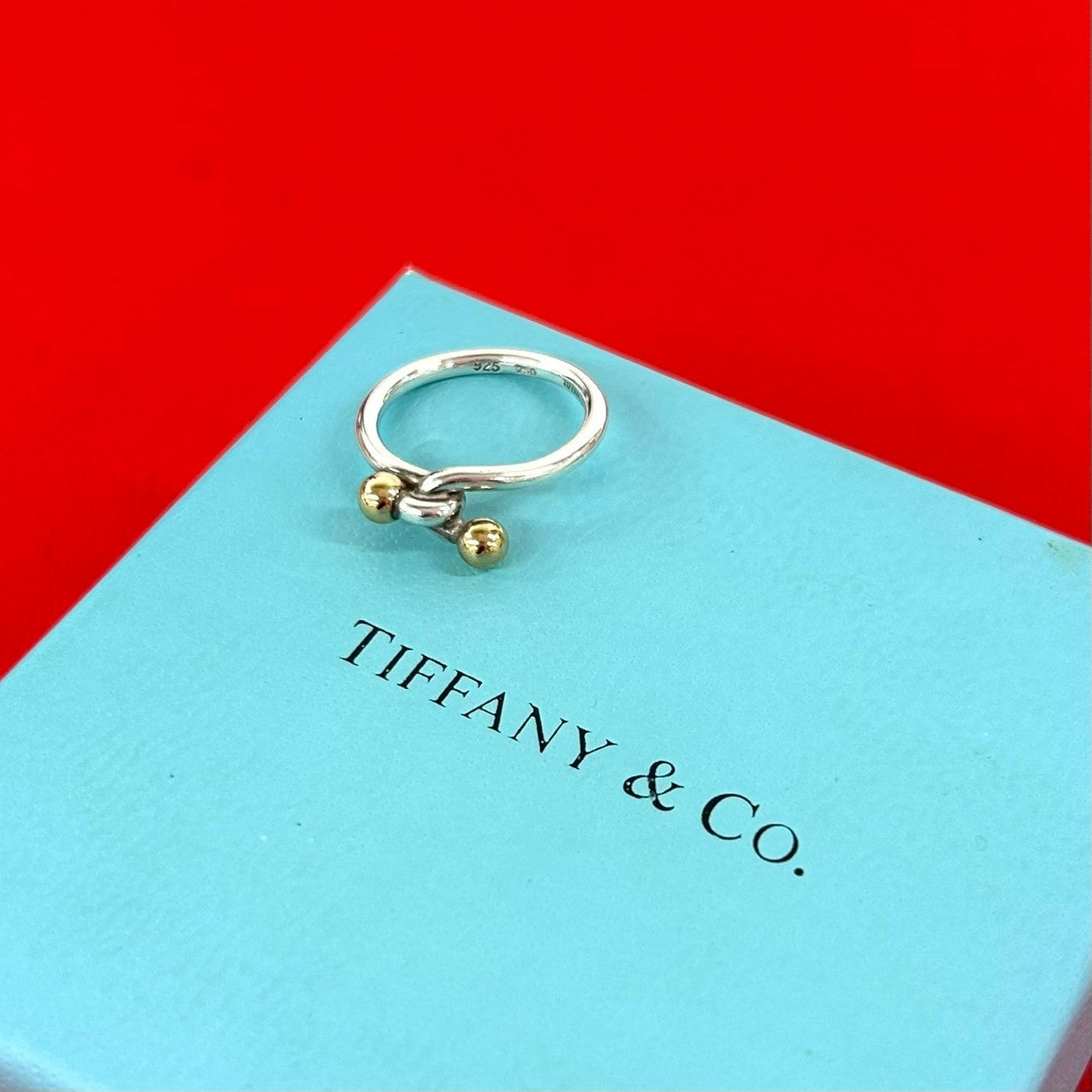 TIFFANY&Co. ティファニー ラブノット リング 925 K18 750 指輪