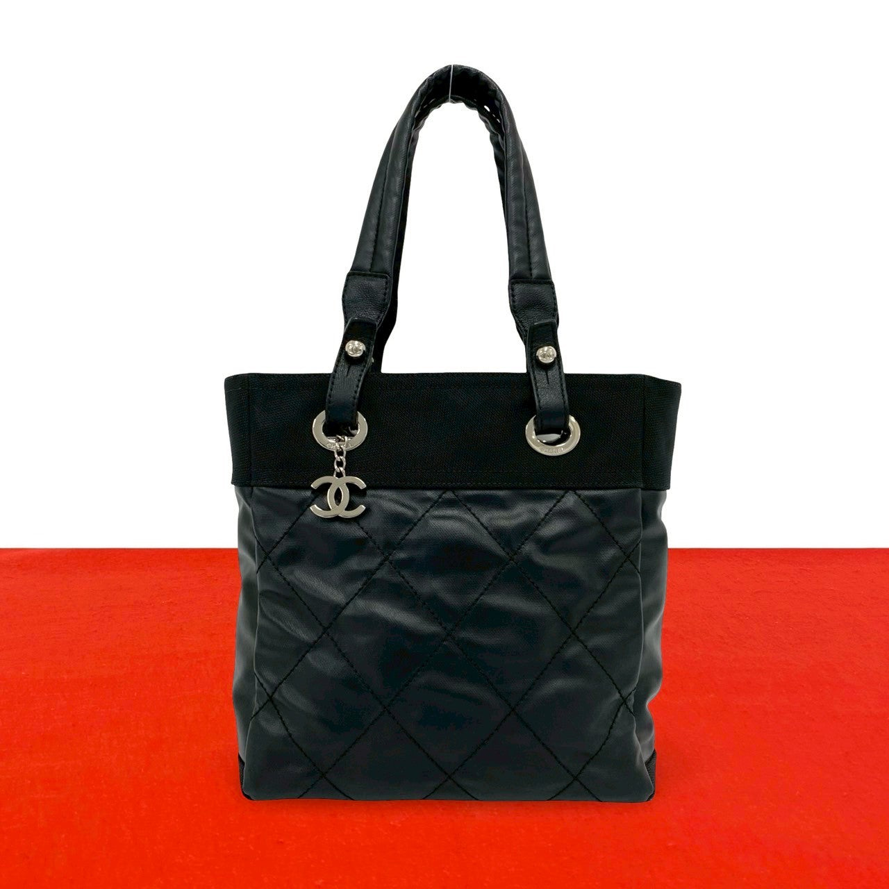 CHANEL シャネル パリビアリッツ PM トートバッグ