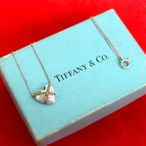 TIFFANY&Co. ティファニー (Vintage) チェーンクロス ハート ネックレス 925 K18 750YG