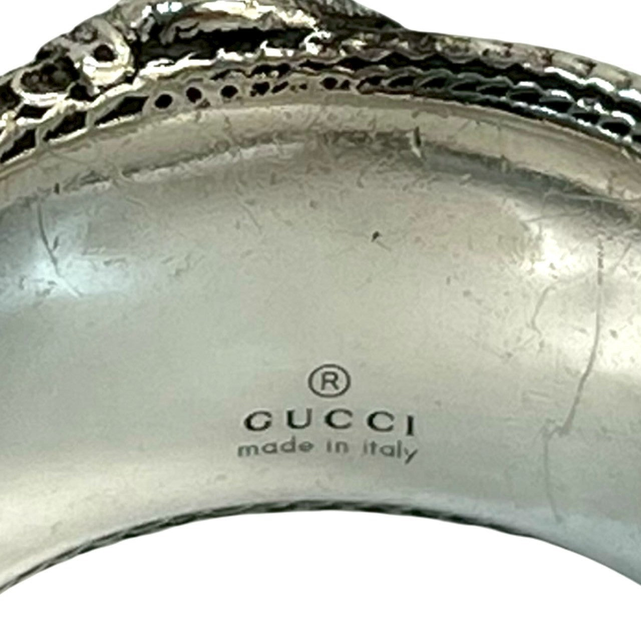 GUCCI グッチ インターロッキング ダブルG スネーク リング 指輪 2