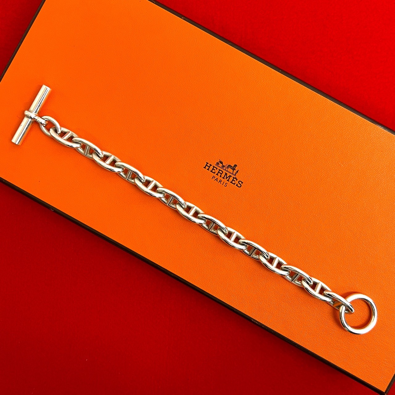 HERMES エルメス シェーヌダンクル GM 14コマ ブレスレット