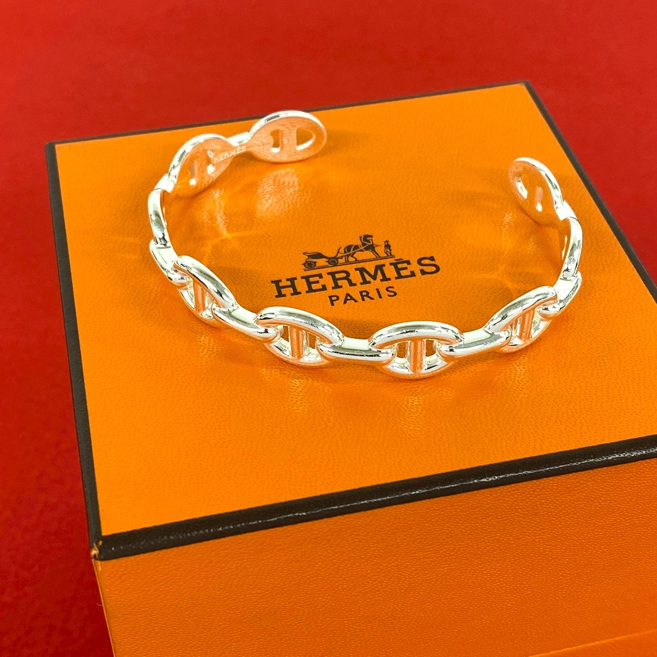 HERMES エルメス アンシェネ バングル