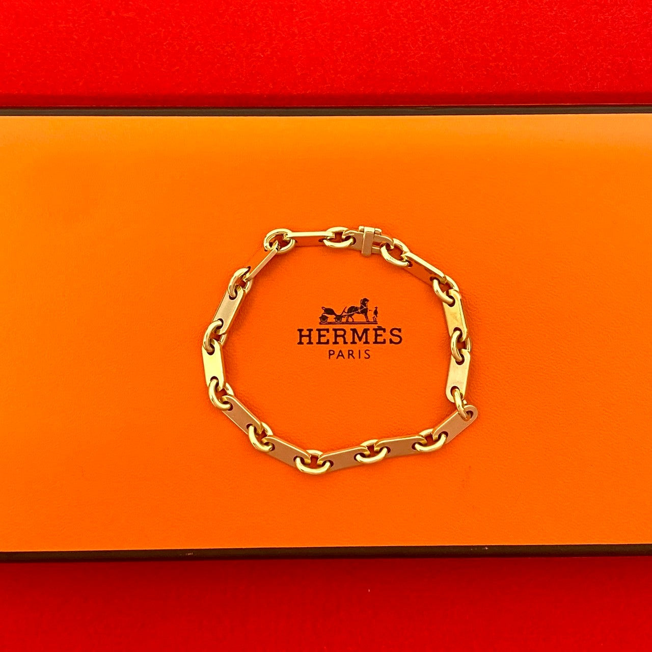 HERMES Vintage K18 750YG ブレスレット