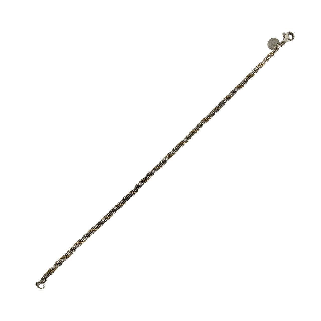 TIFFANY&Co. ティファニー (Vintage) ツイスト ロープ ブレスレット 925 K18 750YG 6