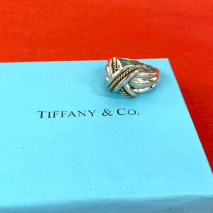 TIFFANY&Co. ティファニー (Vintage) シグネチャーリング 925 K18 750YG 指輪