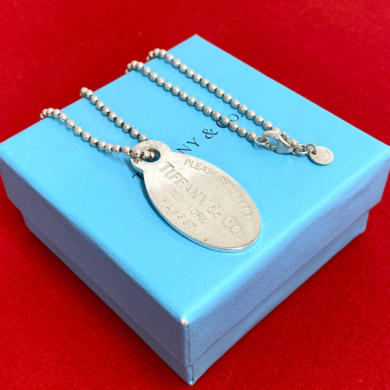 TIFFANY&Co. ティファニー (Vintage) オーバルタグ ネックレス