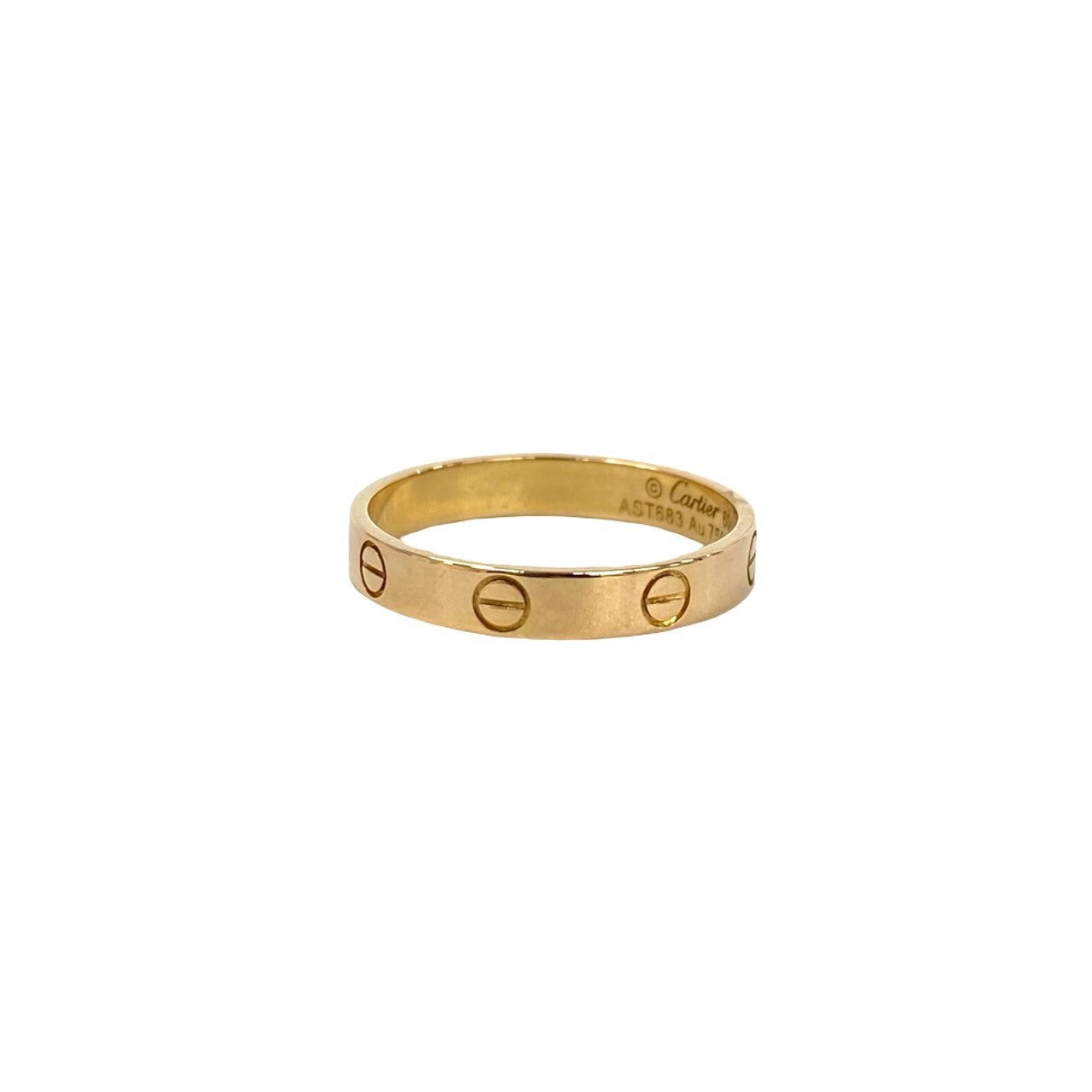 CARTIER カルティエ ミニ ラブリング 指輪 19号 表記サイズ #60 K18 750PG 5