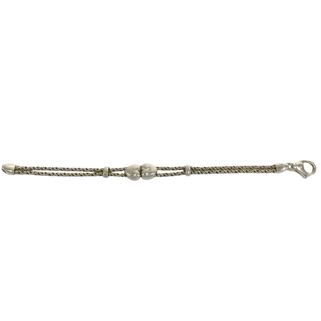 TIFFANY&Co. ティファニー (Vintage) ダブルロープ ハート ブレスレット 6