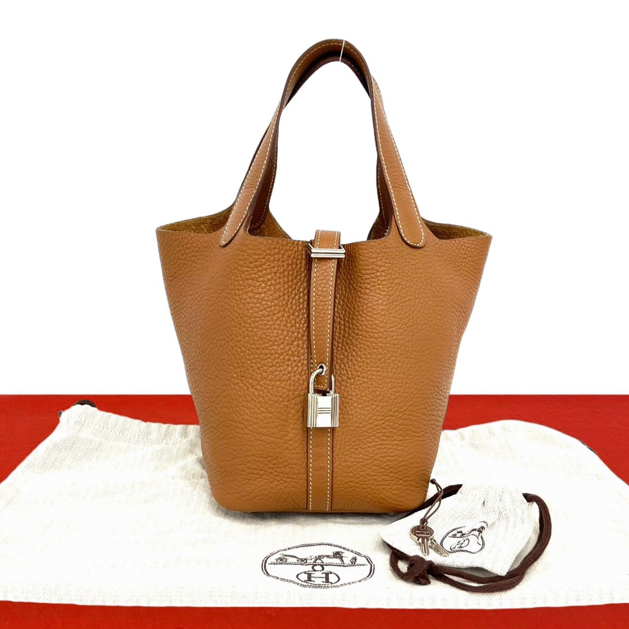 HERMES エルメス ピコタンロック PM ハンドバッグ トリヨンクレマンス