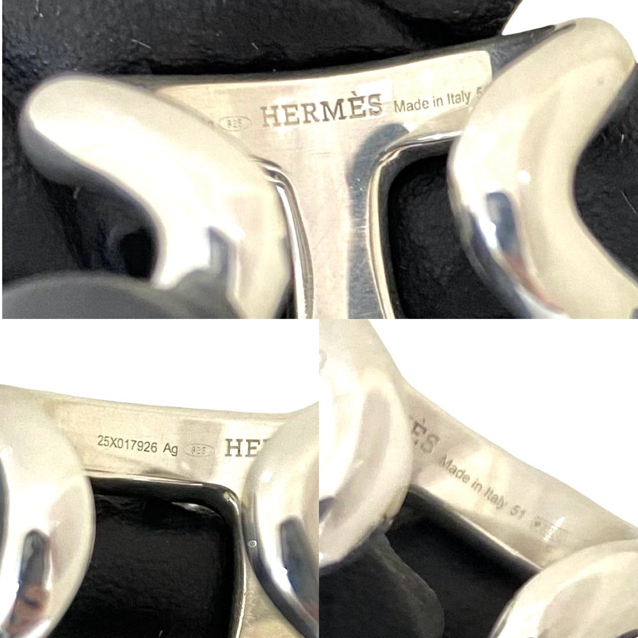 HERMES エルメス オスモズ GM リング 指輪 11号 表記サイズ #51 3