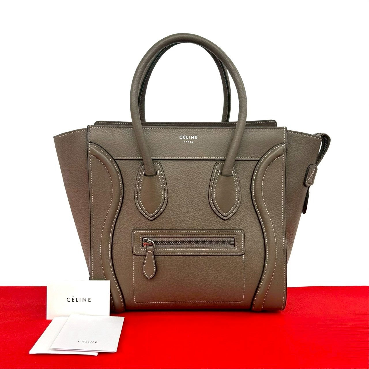 CELINE セリーヌ ラゲージ マイクロショッパー ハンドバッグ