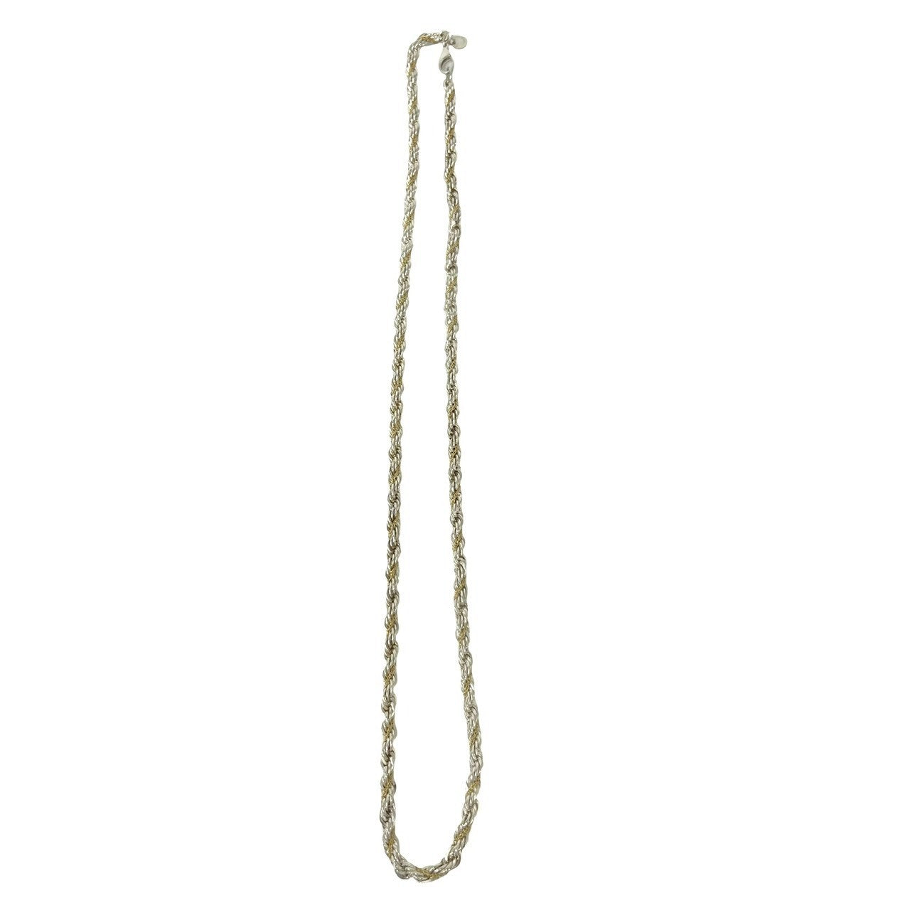 TIFFANY&Co. ティファニー (Vintage) ツイスト チェーン ネックレス 925 K18 750YG 5