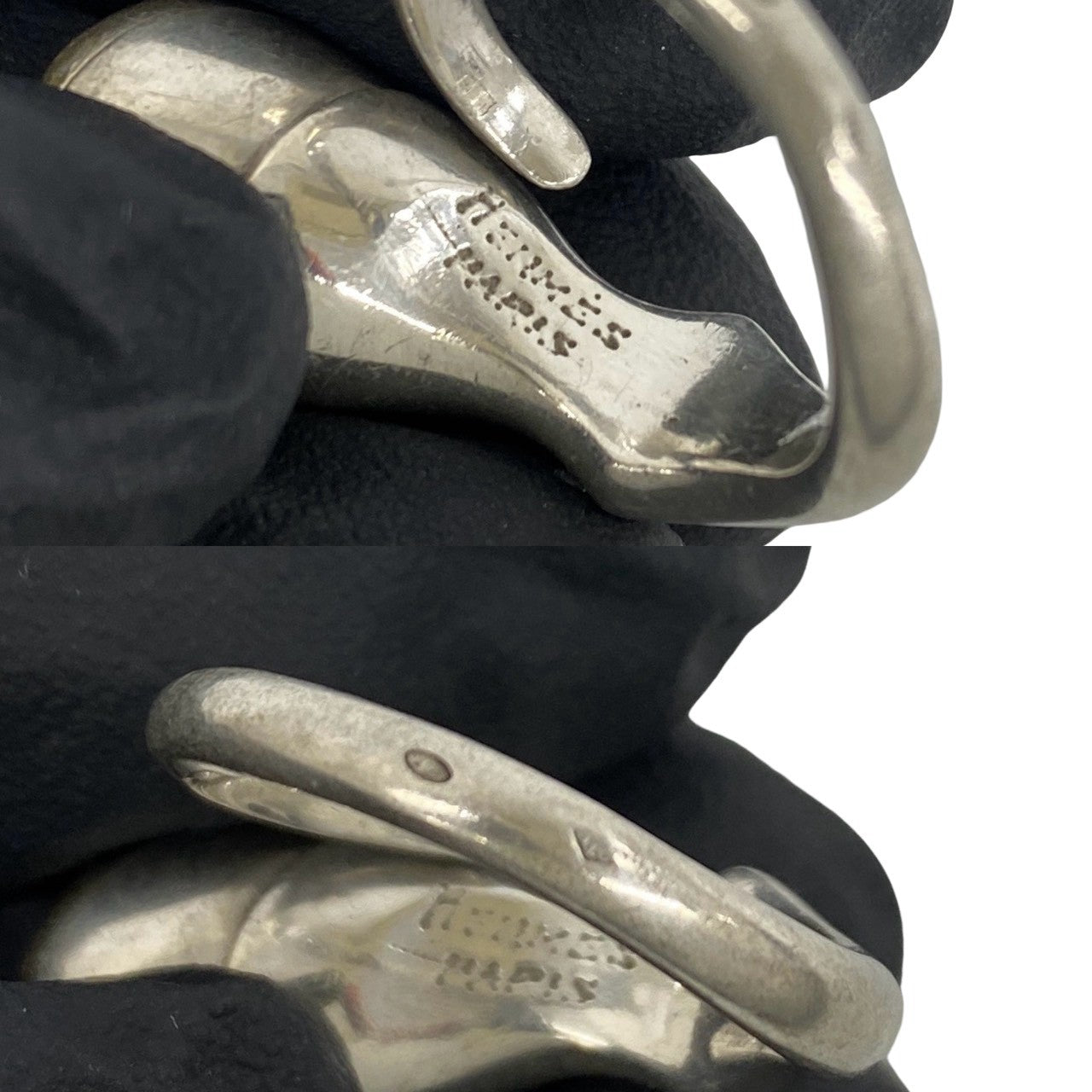HERMES エルメス (Vintage) ホースシュー リング 925 K18 750 YG 指輪 3