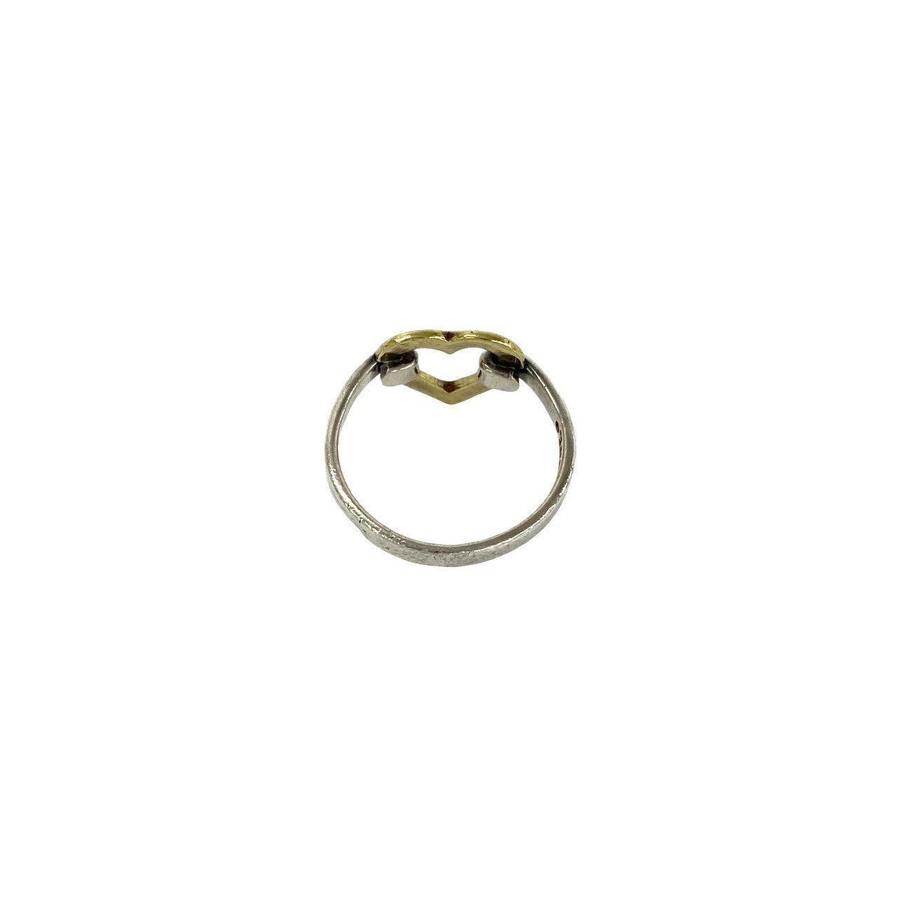 TIFFANY&Co. ティファニー (Vintage) オープンハート リング 925 K18 750YG 指輪 6