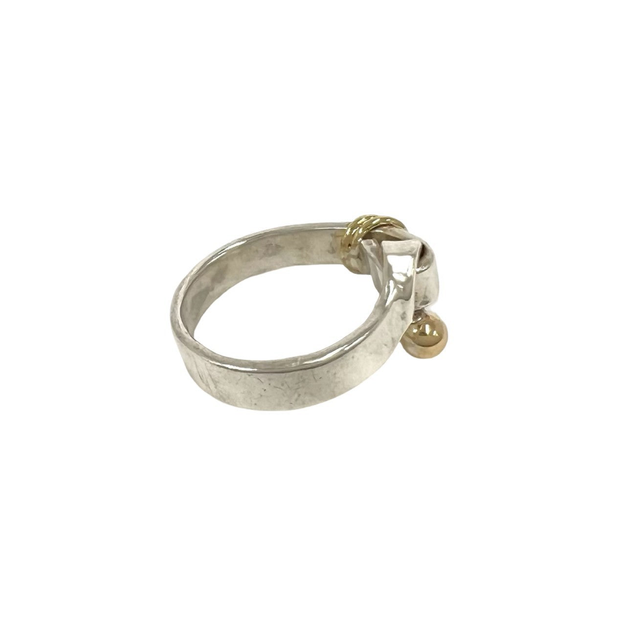 TIFFANY&Co. ティファニー (Vintage) フック&アイ リング 指輪 9号 925 K18 750 YG 5