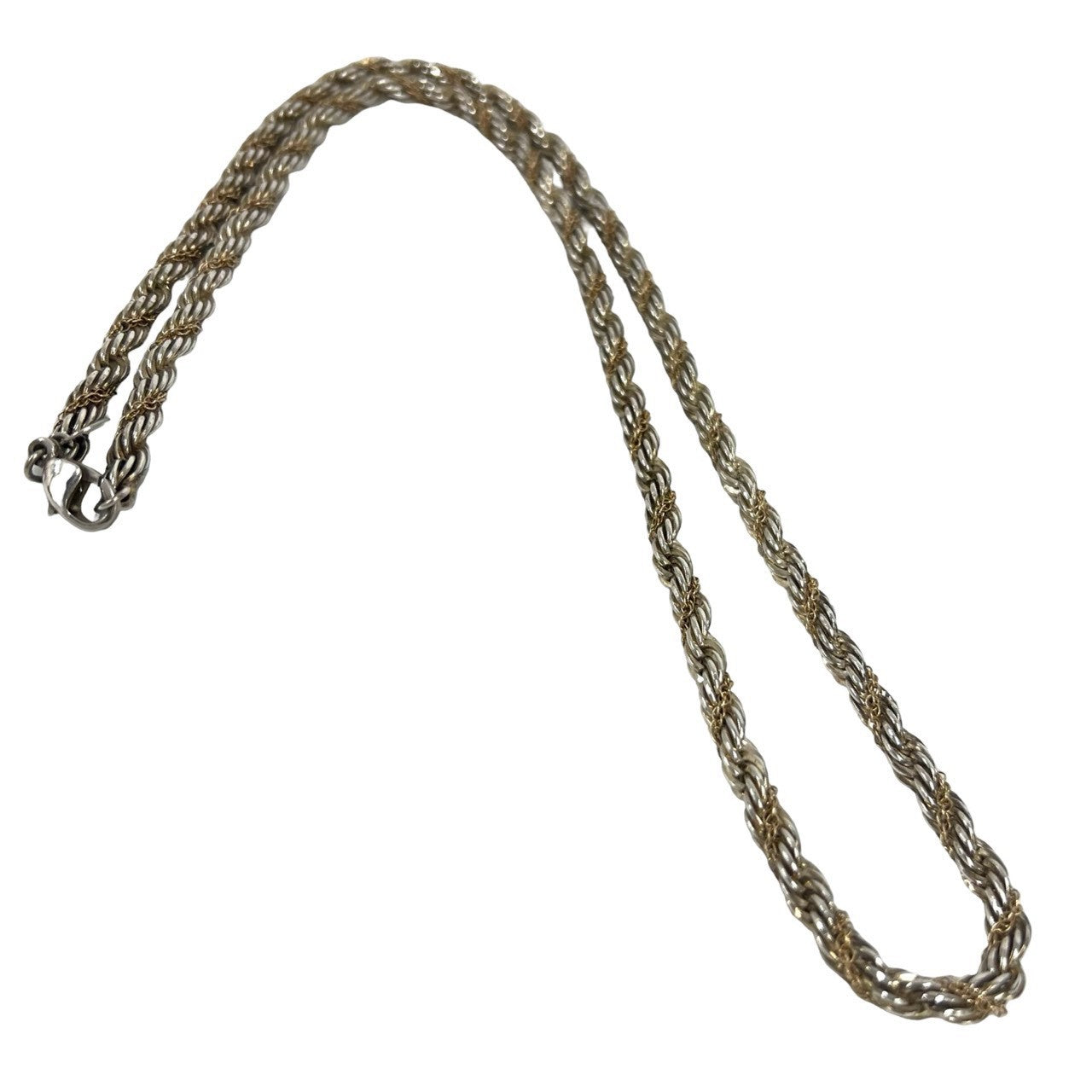 TIFFANY&Co. ティファニー (Vintage) ツイストロープ ネックレス 925 K14 585YG 6