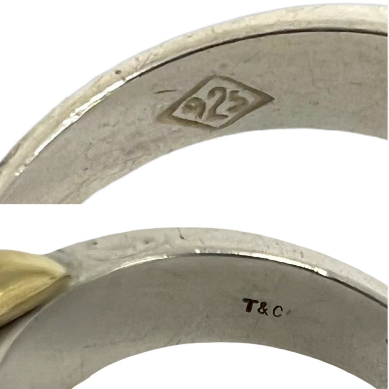 TIFFANY&Co. ティファニー (Vintage) シグネチャー リング 925 K18 750YG 指輪 3