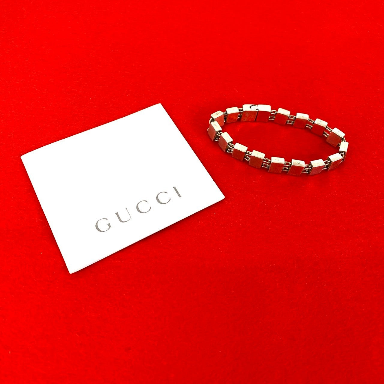 GUCCI グッチ スクエア チェーン ブレスレット