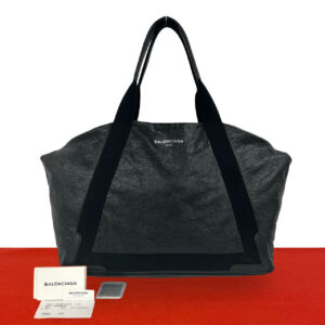 BALENCIAGA バレンシアガ ネイビーカバス M トートバッグ