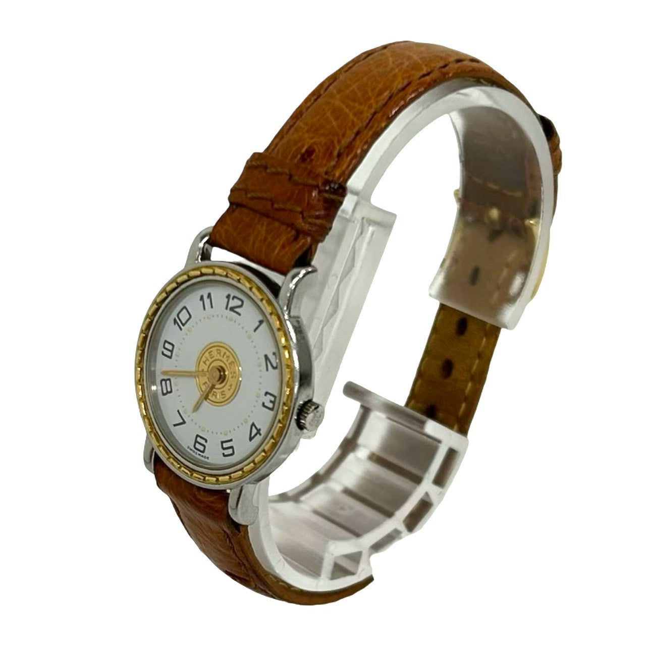 HERMES エルメス (Vintage) セリエ コンビウォッチ 腕時計 オーストリッチ 8