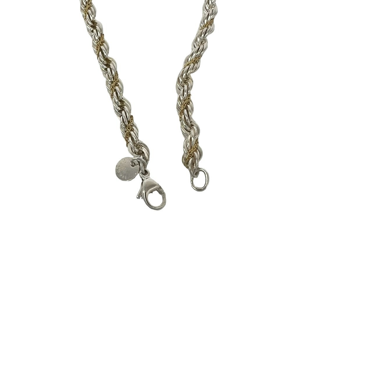 TIFFANY&Co. ティファニー (Vintage) ツイストロープ ネックレス 925 K18 750YG 5
