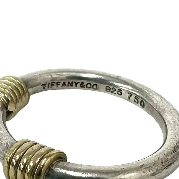 TIFFANY&Co. ティファニー バンドウィズ 2ワイヤー リング 925 K18 750 YG 指輪 3