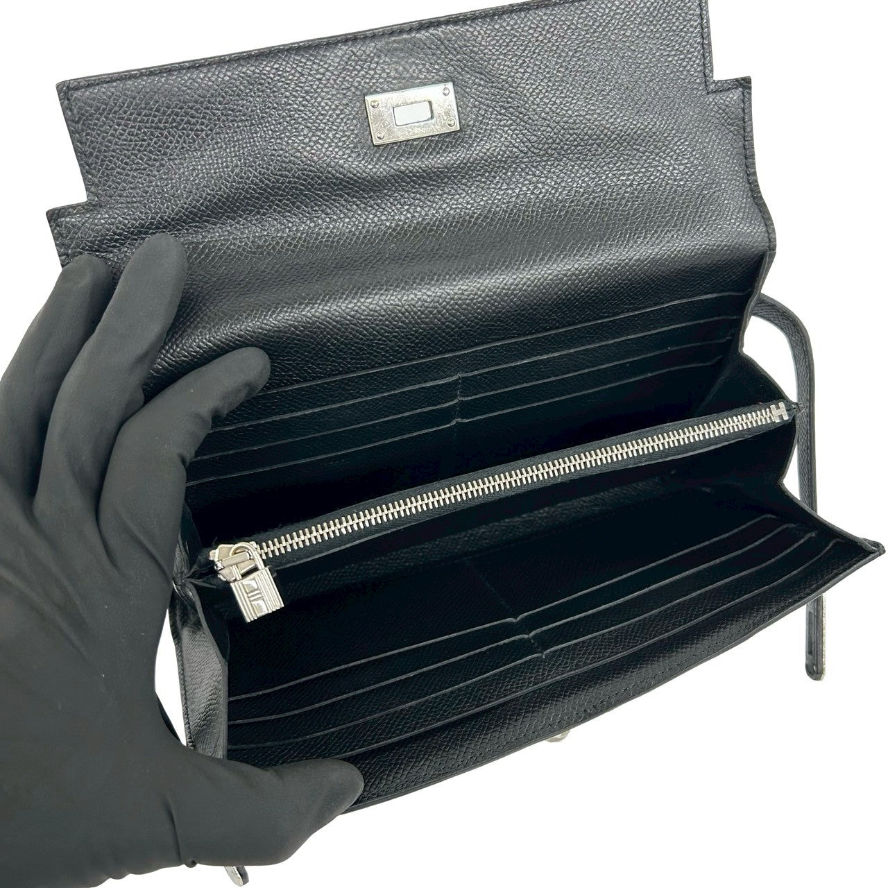 HERMES エルメス ケリーウォレット ロング 長財布 ヴォーエプソン 7