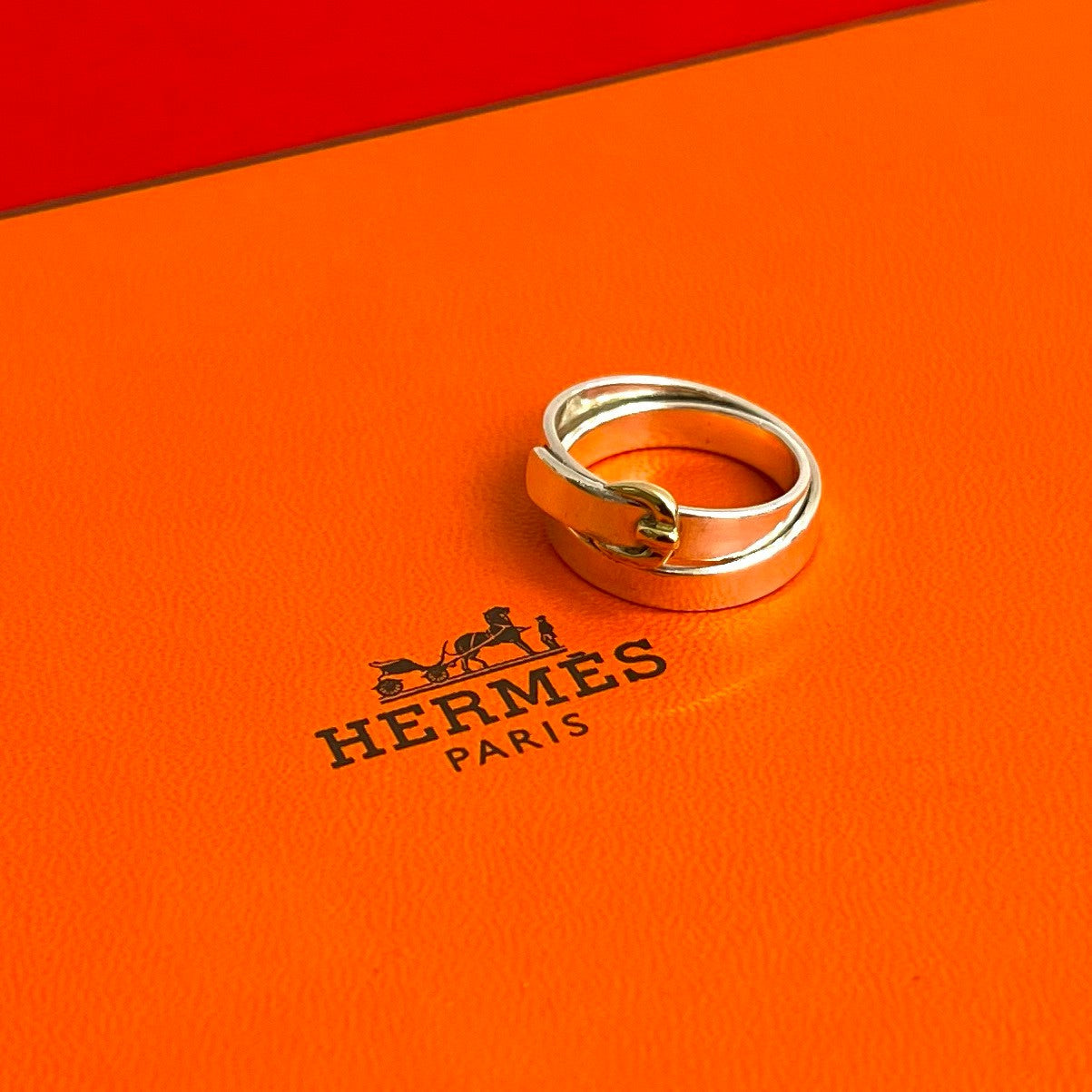 HERMES エルメス ダブル トゥール リング 指輪
