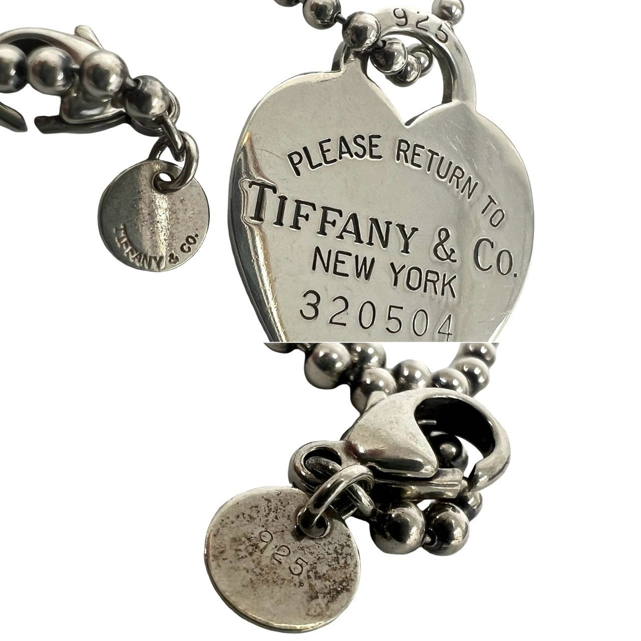 TIFFANY&Co. ティファニー (Vintage) リターントゥ ハート ボールチェーン ネックレス 3