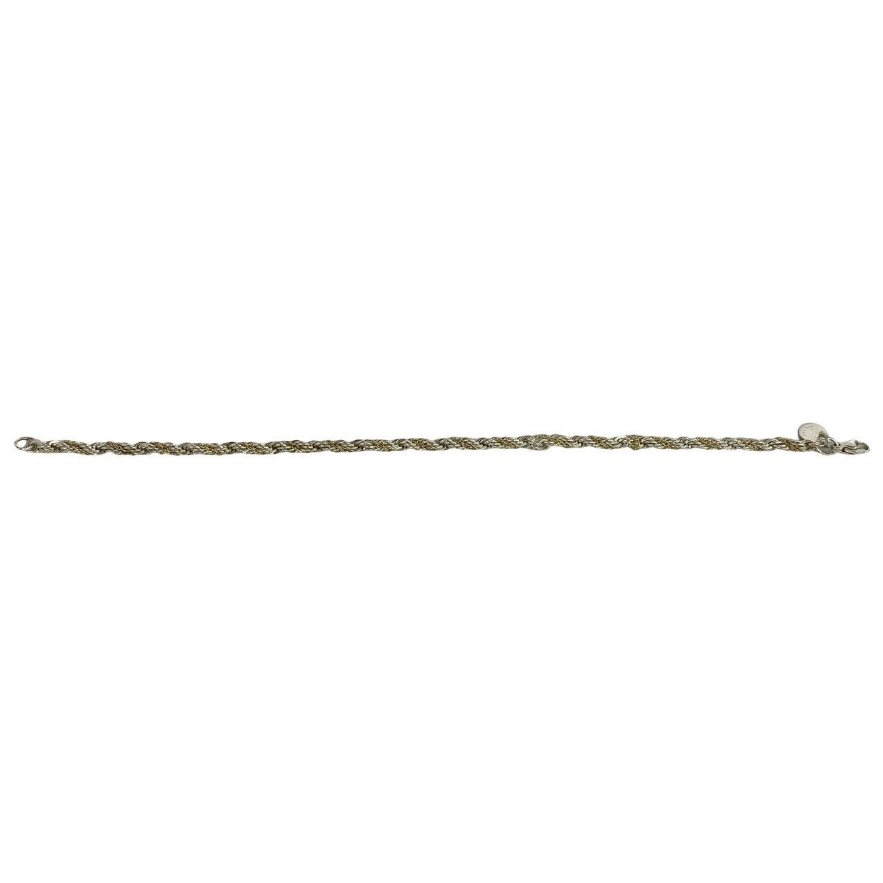 TIFFANY&Co. ティファニー (Vintage) ツイストチェーン ブレスレット 925 K18 750YG 6