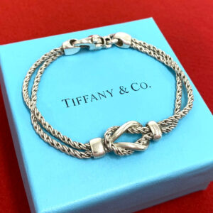 TIFFANY&Co. ティファニー (Vintage) ダブルロープ センターノット ブレスレット