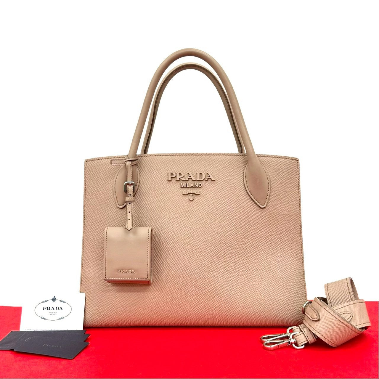 PRADA プラダ モノクローム ショルダーバッグ