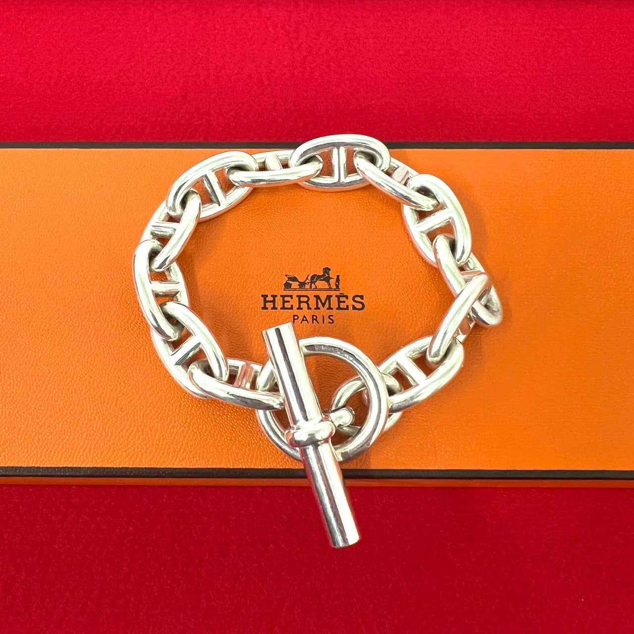 HERMES エルメス シェーヌダンクル GM 12コマ ブレスレット