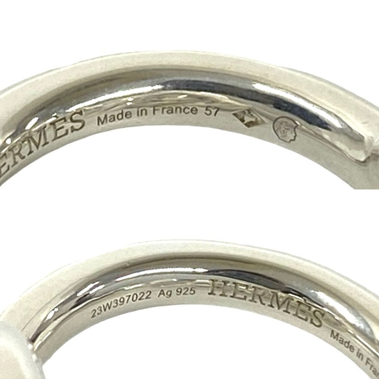 HERMES エルメス クロワゼット 925 リング 指輪 3