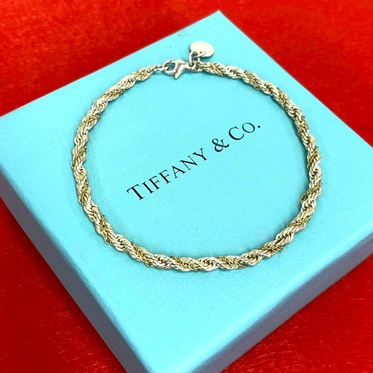 TIFFANY&Co. ティファニー 950 K18 750YG ツイストロープ ブレスレット