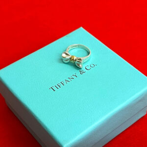 TIFFANY&Co. ティファニー リボン コンビ リング 指輪