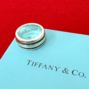 TIFFANY&Co. ティファニー (Vintage) グルーブド ダブルライン リング 指輪 13号