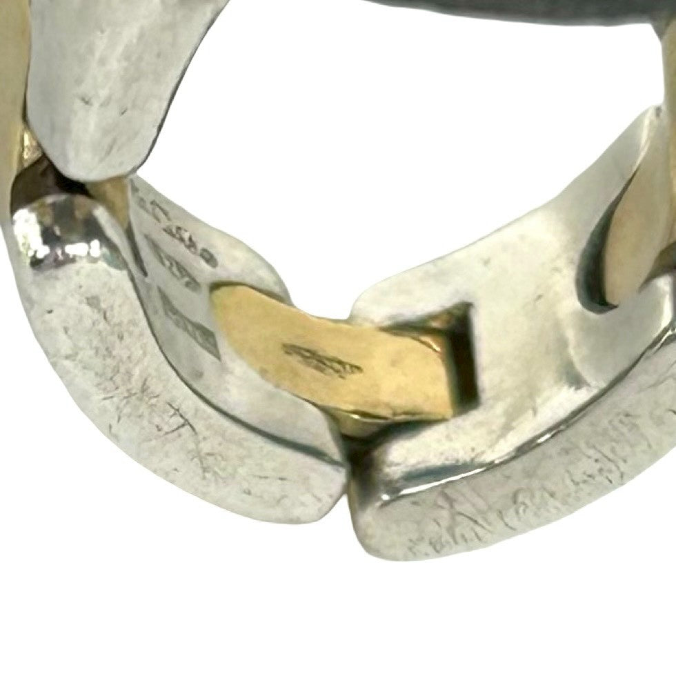 TIFFANY&Co. ティファニー (Vintage) Hリンク コンビ リング 指輪 925 K18 750 YG 4