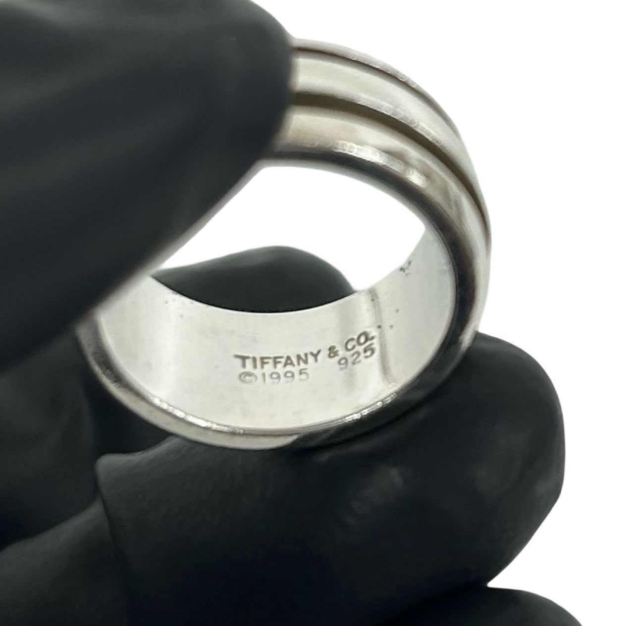 TIFFANY&Co. ティファニー (Vintage) グルーブド ダブルライン リング 指輪 3