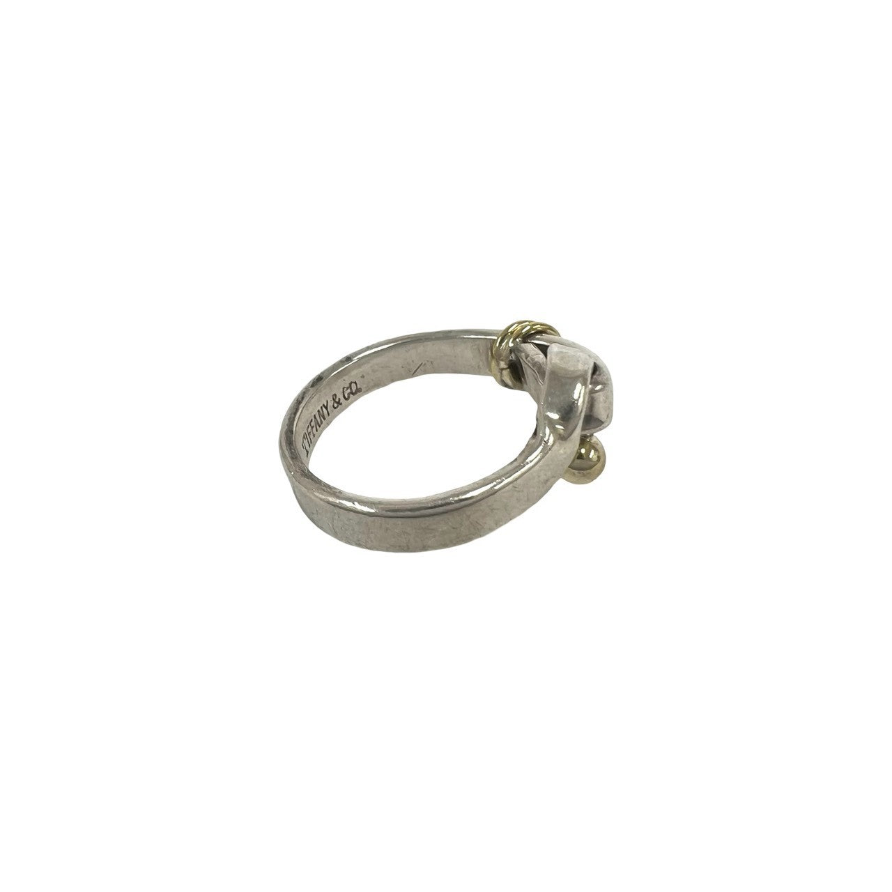 TIFFANY&Co. ティファニー (Vintage) フック&アイ リング 指輪 12号 925 K18 750YG 5