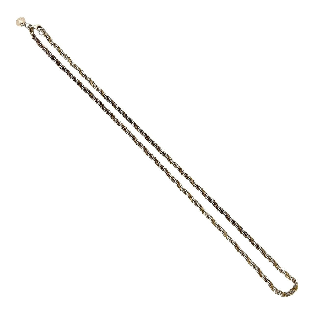 TIFFANY&Co. ティファニー ツイスト ロープ チェーン 925 K18 750YG ネックレス 5