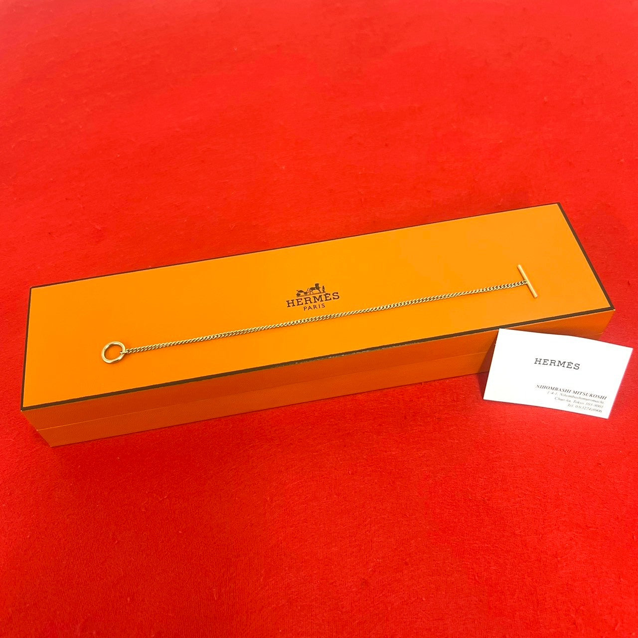 HERMES エルメス エシャッペ ブレスレット K18 750PG