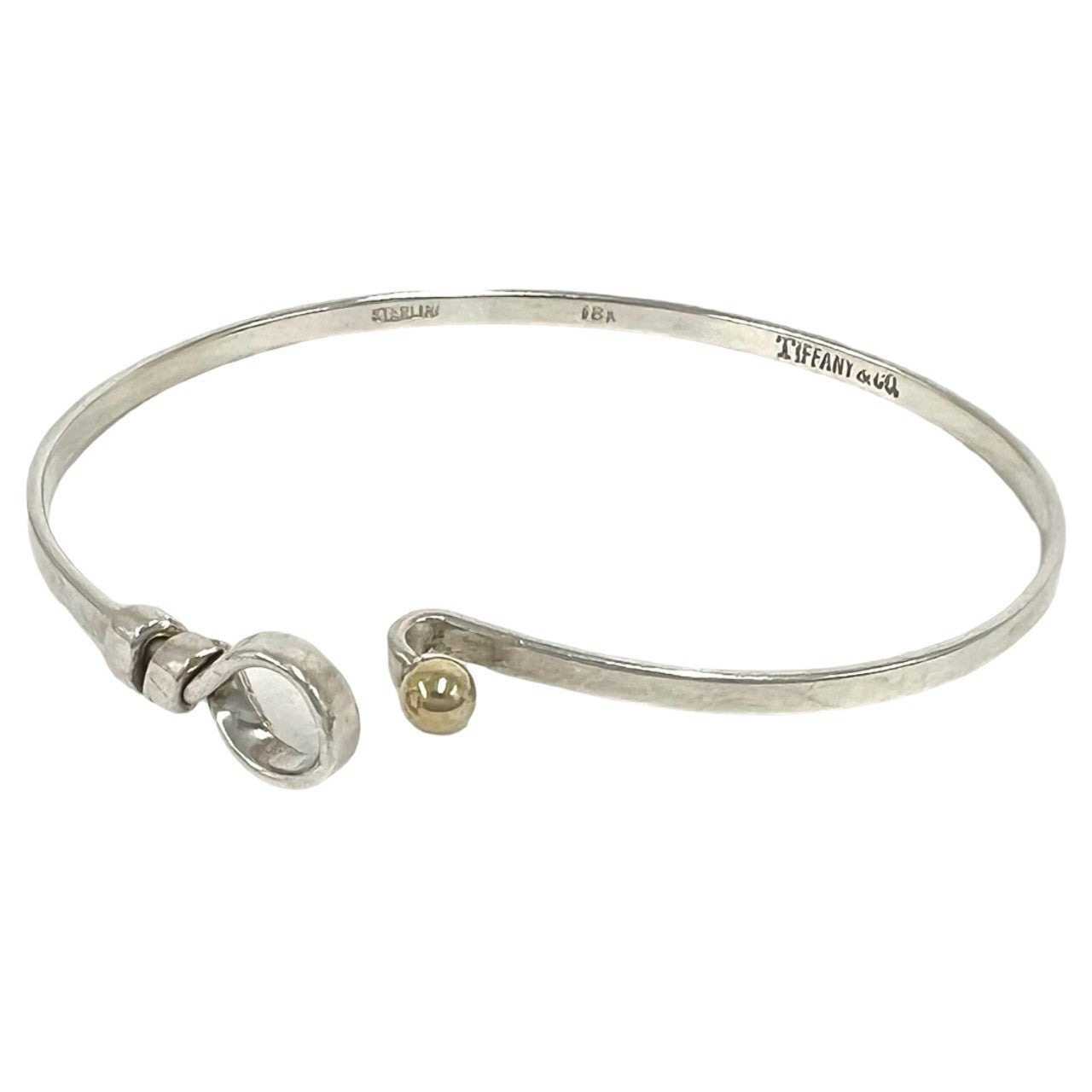 TIFFANY&Co. ティファニー (Vintage) フック&アイ バングル 925 K18 750YG 3