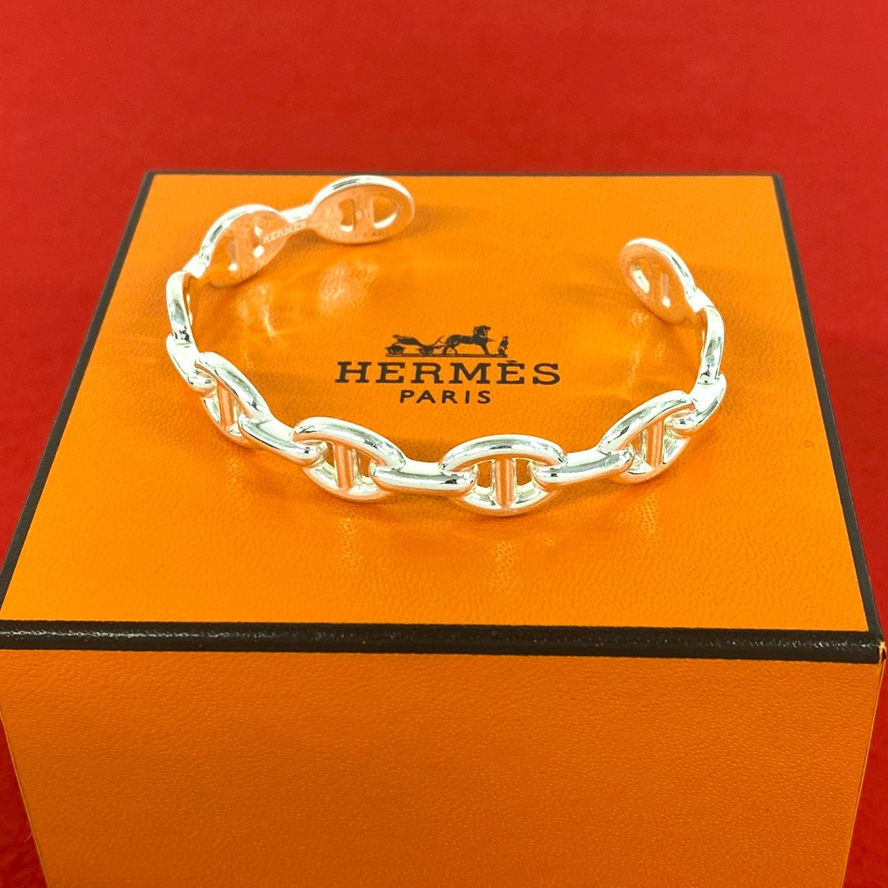 HERMES エルメス アンシェネ バングル