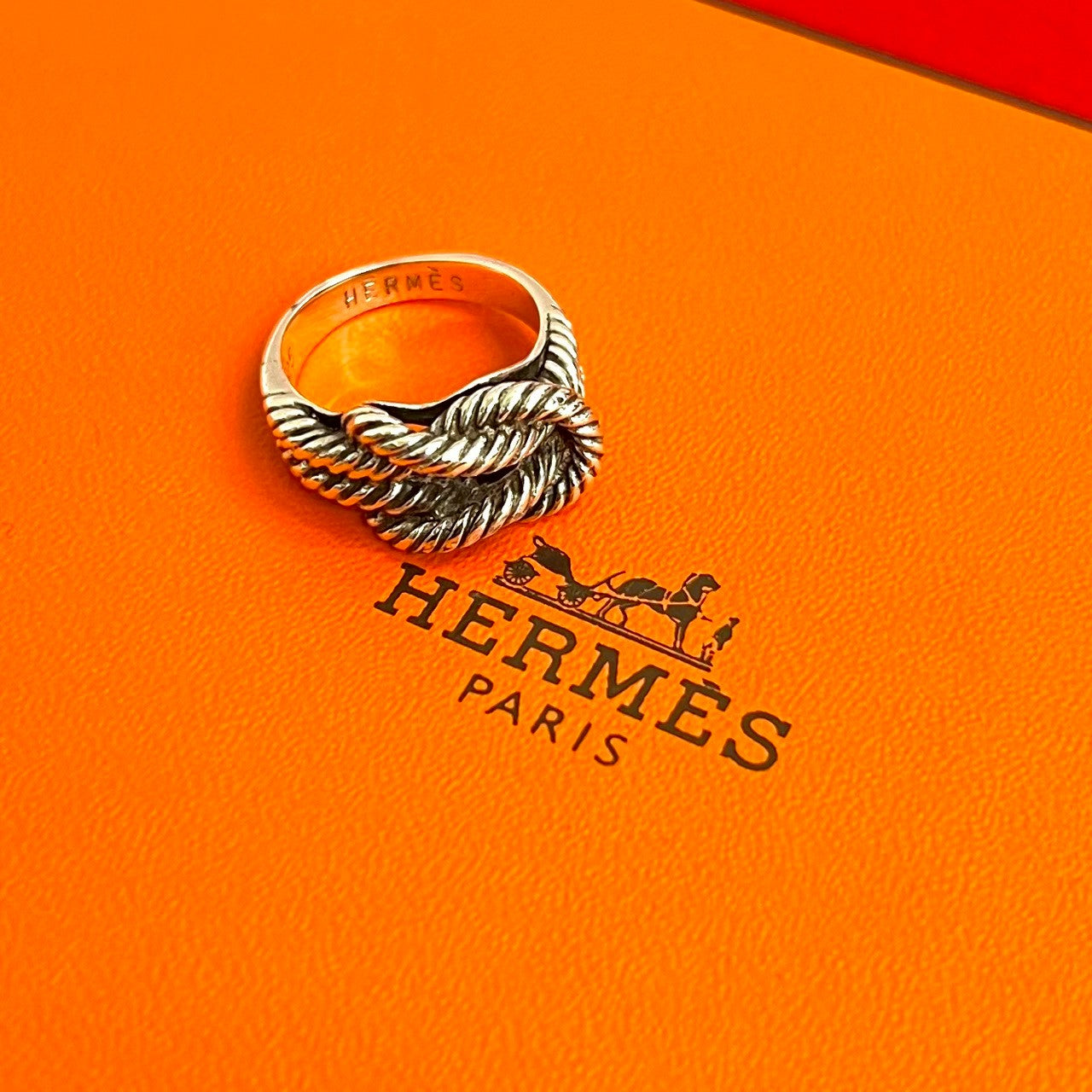HERMES エルメス オーディエンヌ ツイストロープ リング 指輪