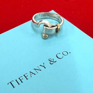 TIFFANY&Co. ティファニー (Vintage) フック&アイ リング 指輪 12号 925 K18 750YG